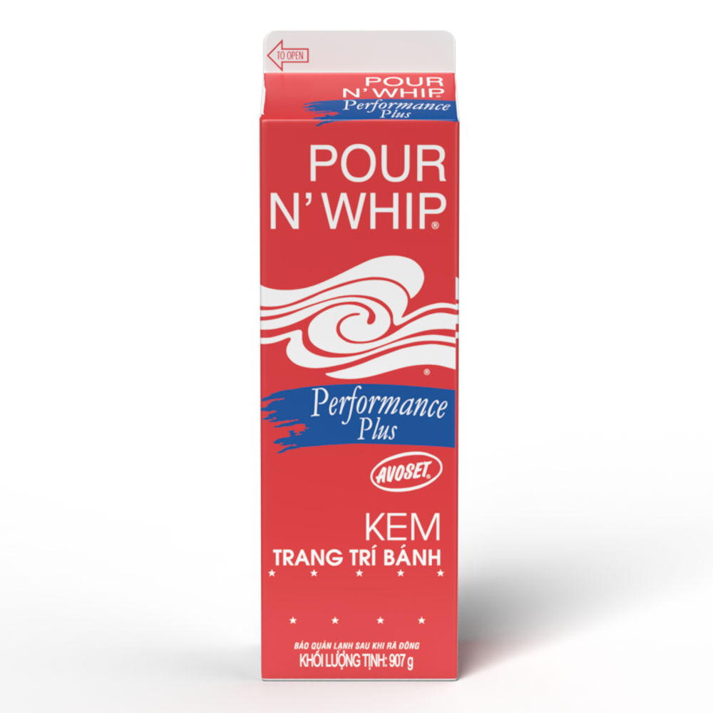 Kem Trang Trí Bánh Avoset Pour N'Whip Performance Plus